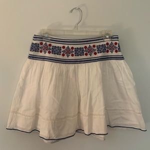 Aritzia Sunday Best White Mini Skirt, Size 6